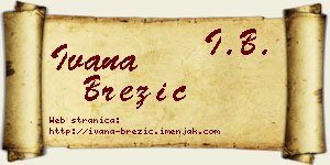 Ivana Brezić vizit kartica